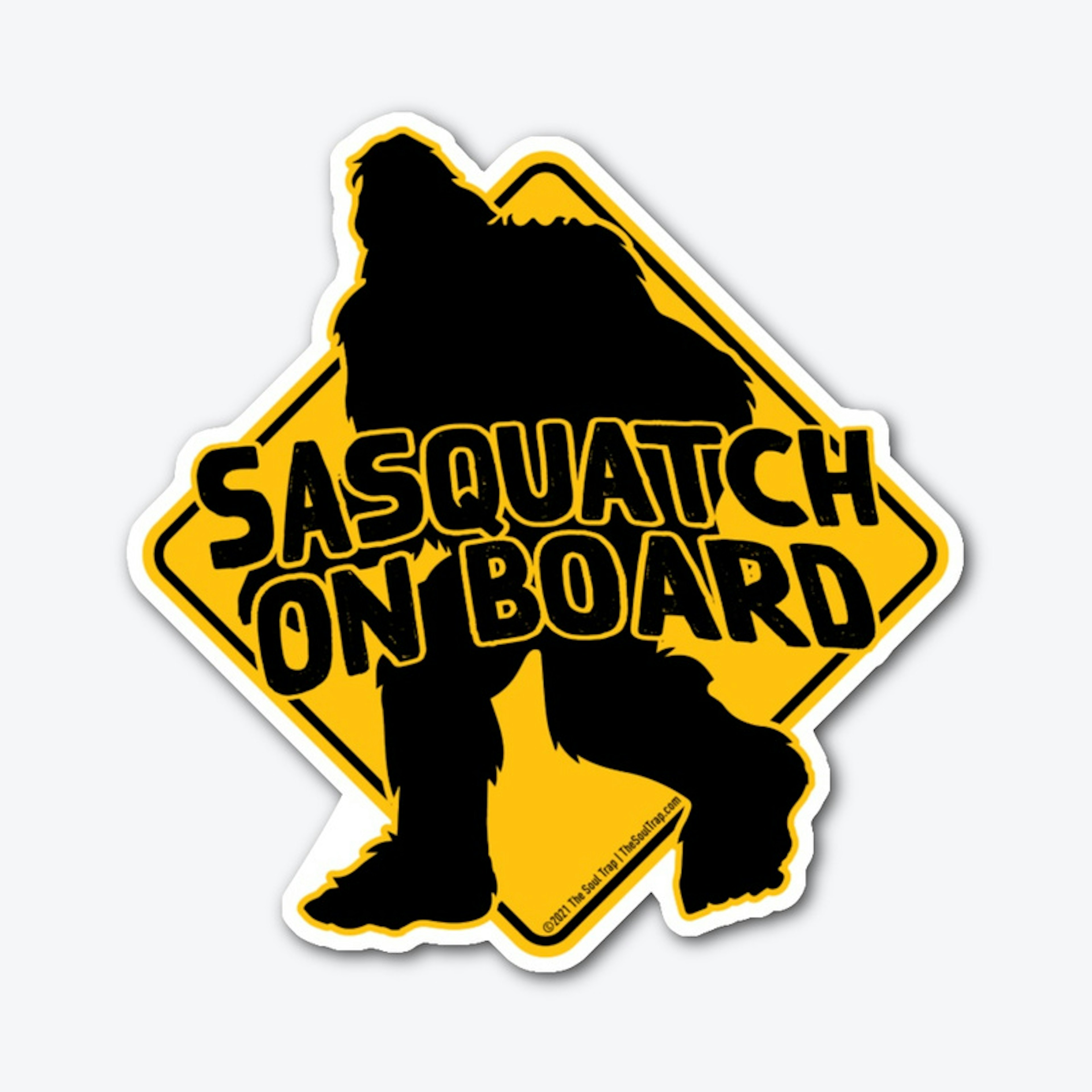 Sasquatch On Board Sticker